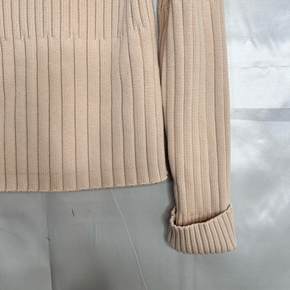 GAP Beige Ribbed Zip Up Sweater Size XL - Picture 13 of 15